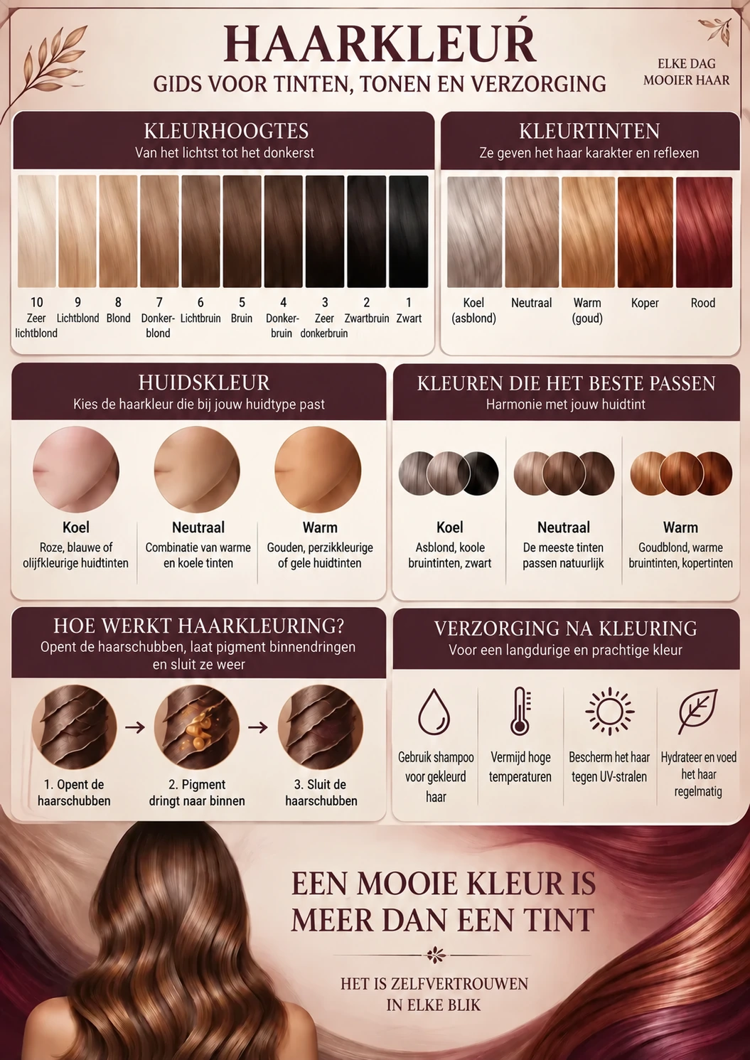 Haarkleur – kleurhoogtes en tonen