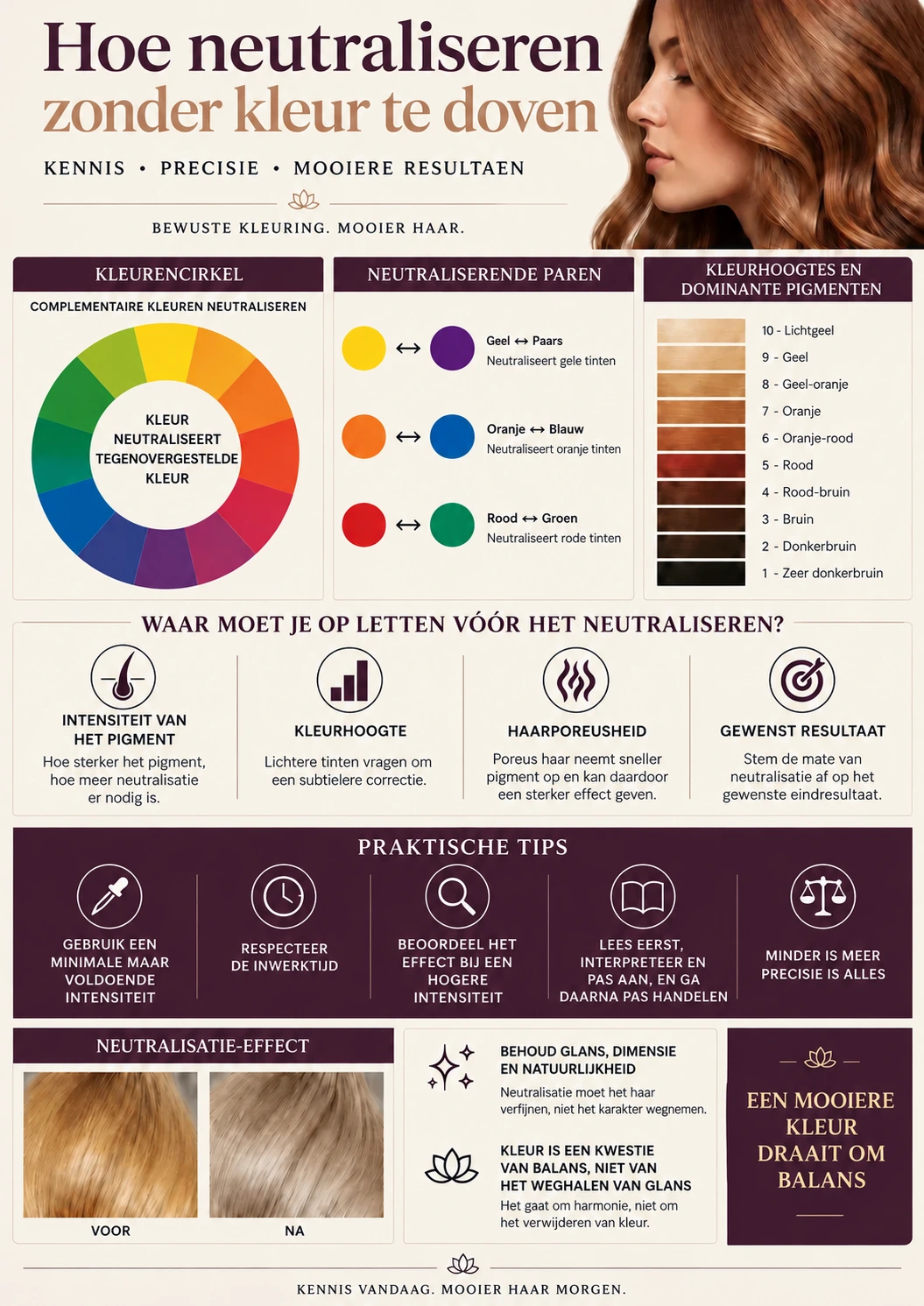 Neutraliseren zonder de kleur dof te maken